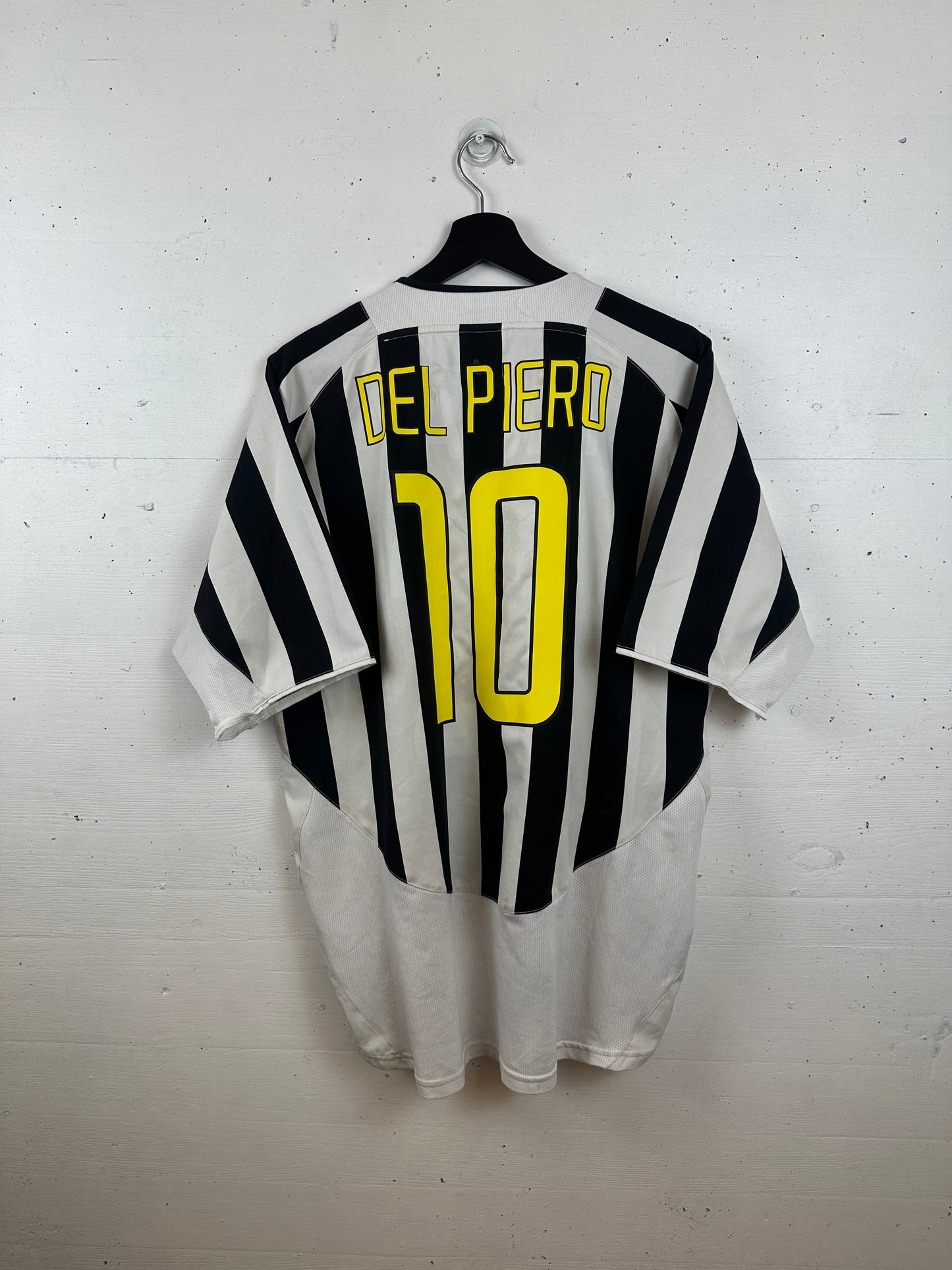 JUVENTUS TURIN 2003/04 DEL PIERO HOME KIT (L)