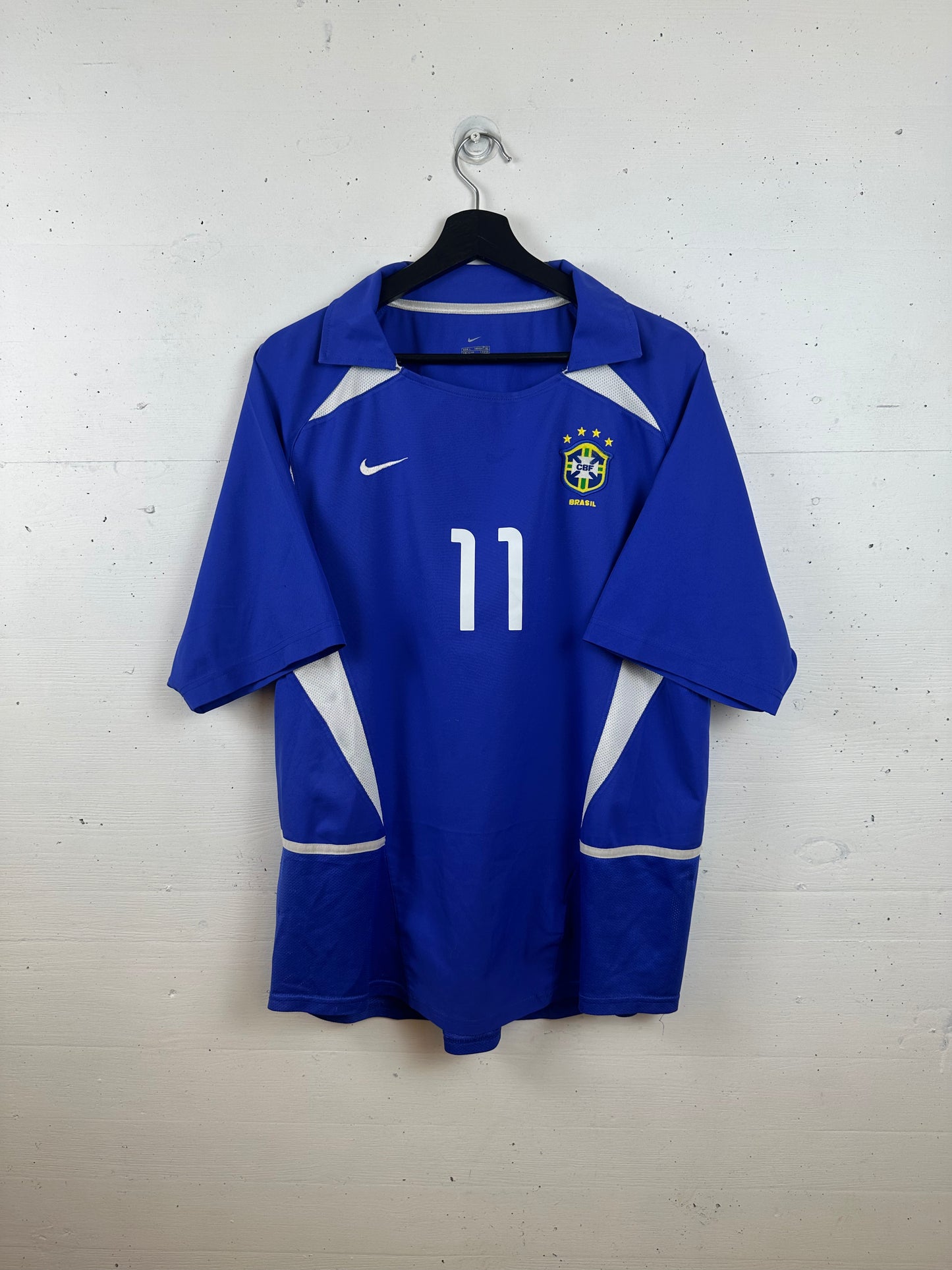 BRASILIEN 2002 RONALDINHO AWAY KIT (L)