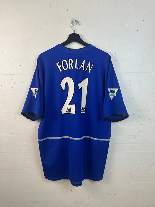 MANCHESTER UTD 2002/03 FORLAN AWAY KIT (XL)